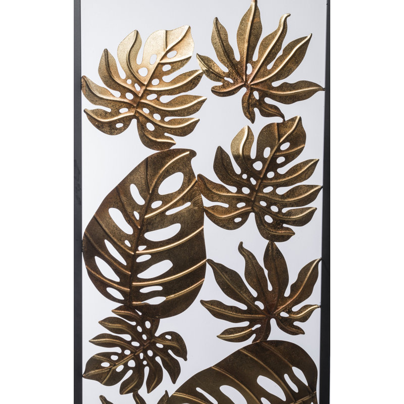 Coastal Wall Decor on Metal, Golden