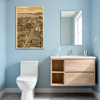 Scène de paysage urbain rétro