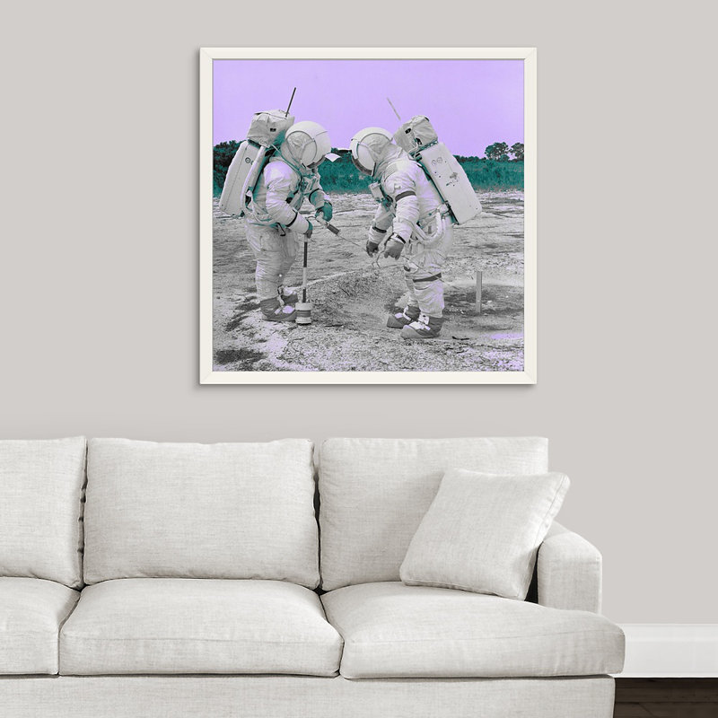 Novogratz’spaces iv', reproduction d’art encadrée, H 19 po x l 19 po x P 1 po, Cadre blanc