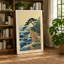 Figure Among Waves Japandi 1 Piece Wrapped Canvas Wall Art-468269481-468269483