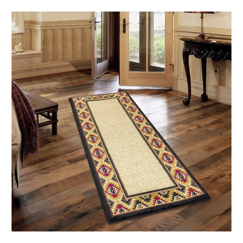 Tribes GC_YLS4007 Cream Southwest Area Rug, Rectangle 7'10" x 10'3"