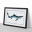 Blue Shark by M.E. Bloch - Picture Frame Painting Print-55544392-55544394