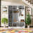 79'' Hall Tree with Entryway Bench, Shoe Storage, 6 Enclosed Cabinets, 4 Metal Hooks & Adjustable Shelf-576077037