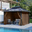 Paroi latérale en polyester pour pavillon de jardin Aoodor-121327737-90565558