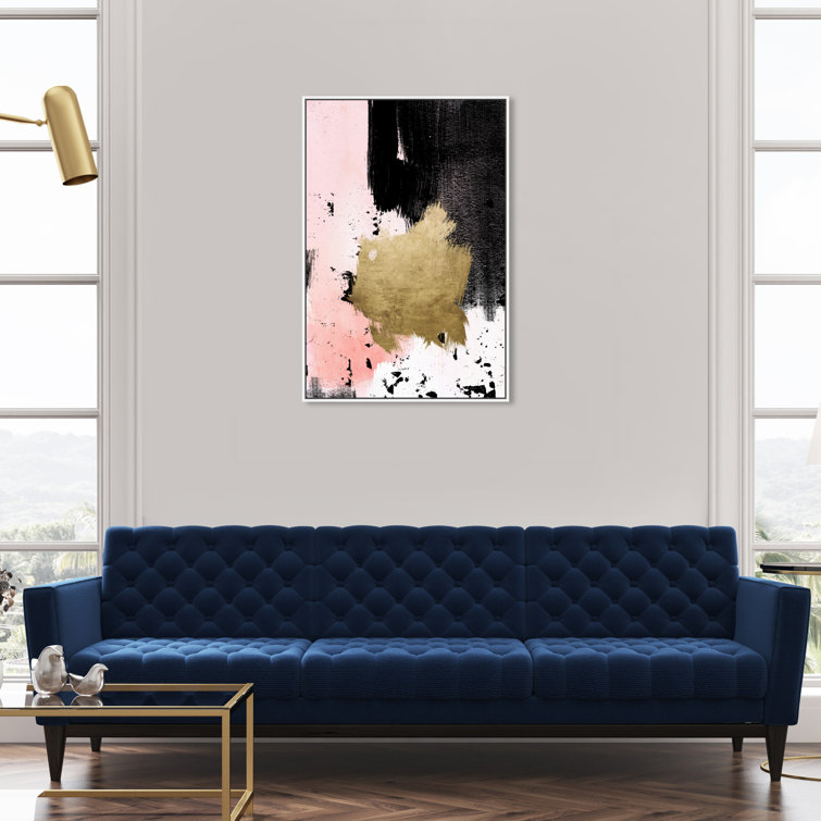 Adore Me Pink Texture Glam On Canvas Print