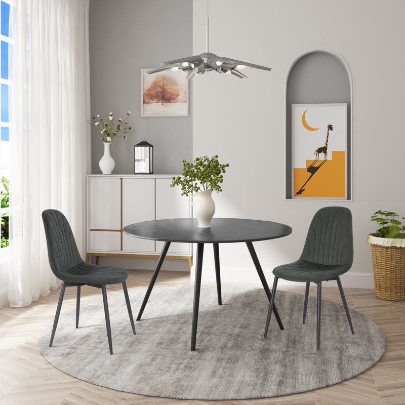 Side chair Set Betsey, Dark Grey
