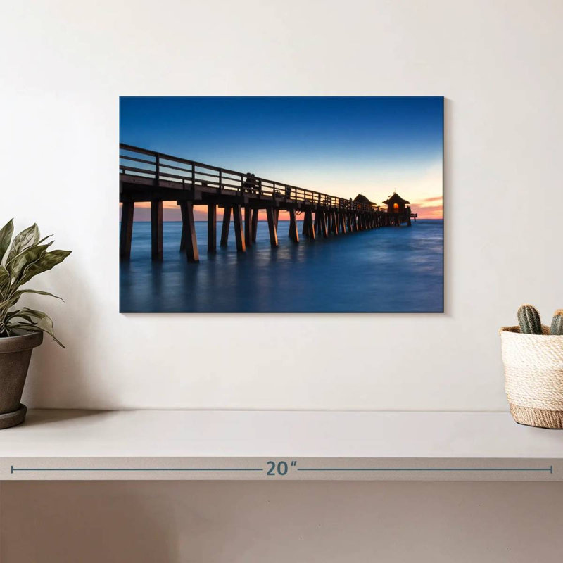 Aletra Naples Beach Pier, 8" H x 12" W