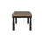 Ginie Dining Table, Farmhouse Legs, Rectangular Oak Black Wood 78 Inch