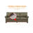 Classic Living Room Nails Sofa Faux Leather-253017794-253017793