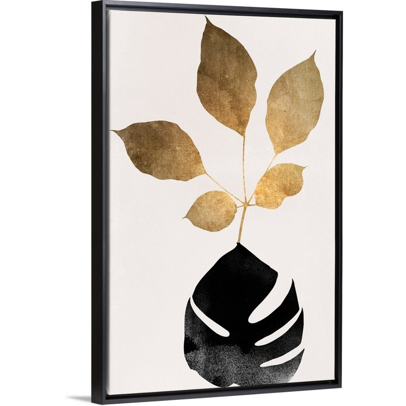 Azurea - 4, art mural sur toile, H 38 po x l 26 po, Toile avec cadre noir
