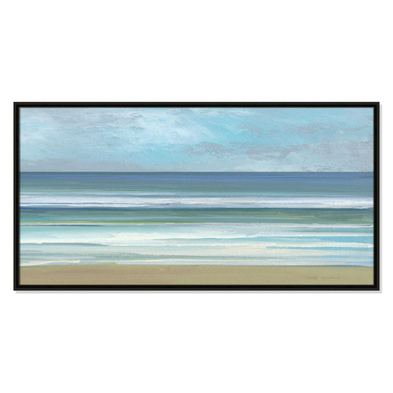«Gentle Waves II» par Sally Swatland, Espresso, H 21,5 po x l 41,5 po