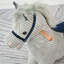 Cheval à bascule en peluche gris et blanc pour enfant, jouet pour enfant 36 à 72 mois, doux et sécuritaire, cadeau parfait pour les garçons et les filles. L 28,75 po x l 13,75 po x H 25,25 po. Peluche, bois, acier. P…