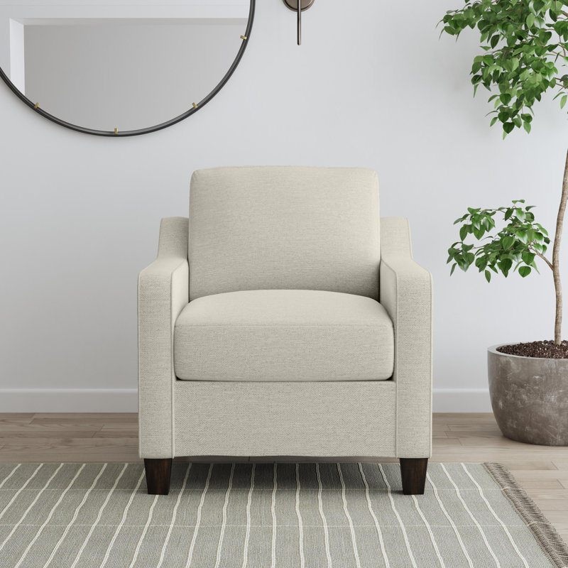 Drew Chair And Ottoman, Beige