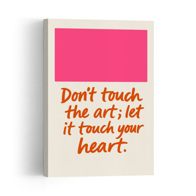 Heartfelt Expression Abstract Bold Colorful Wall Art Print by Treechild - Print