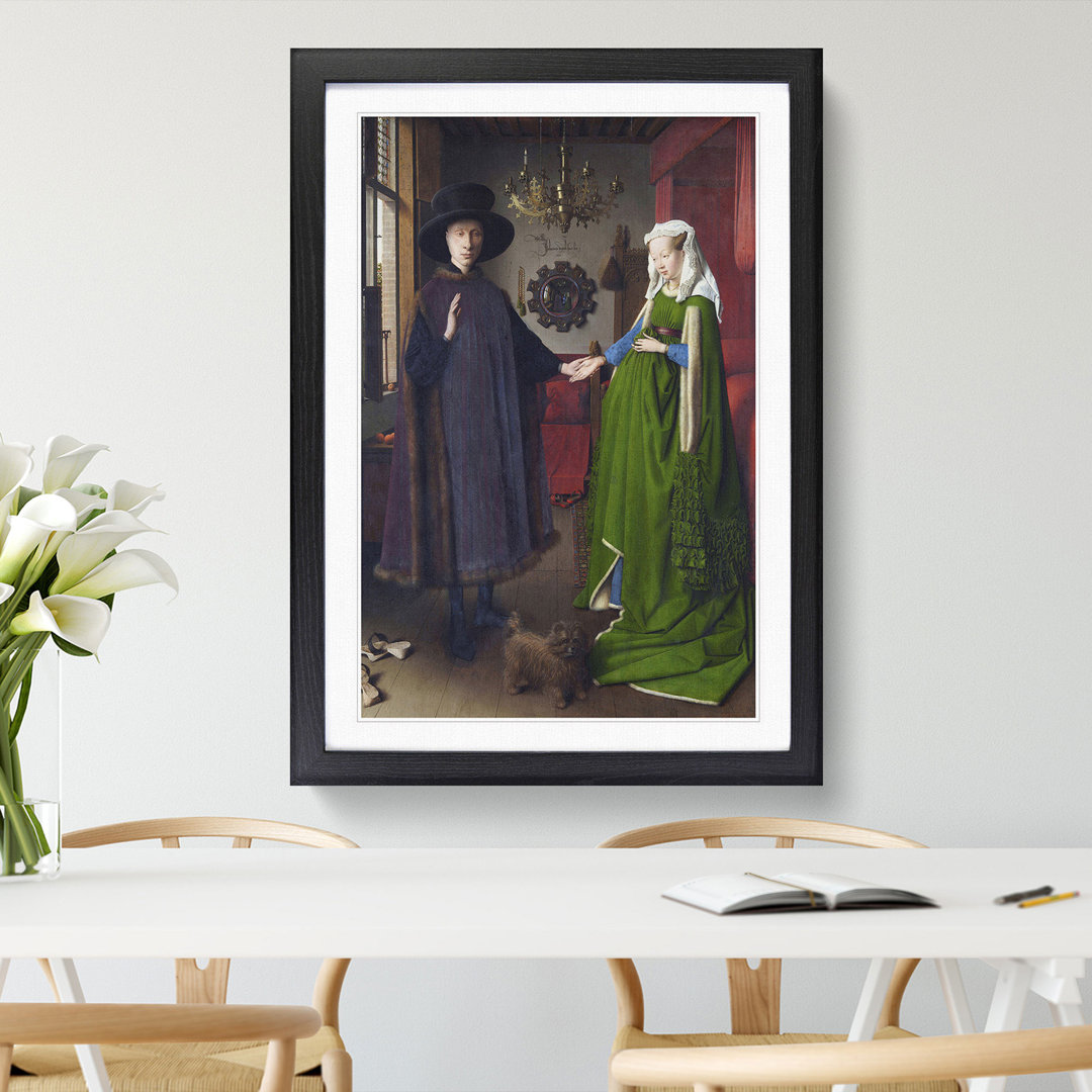 Arnolfini Portrait by Jan van Eyck - Framed Print