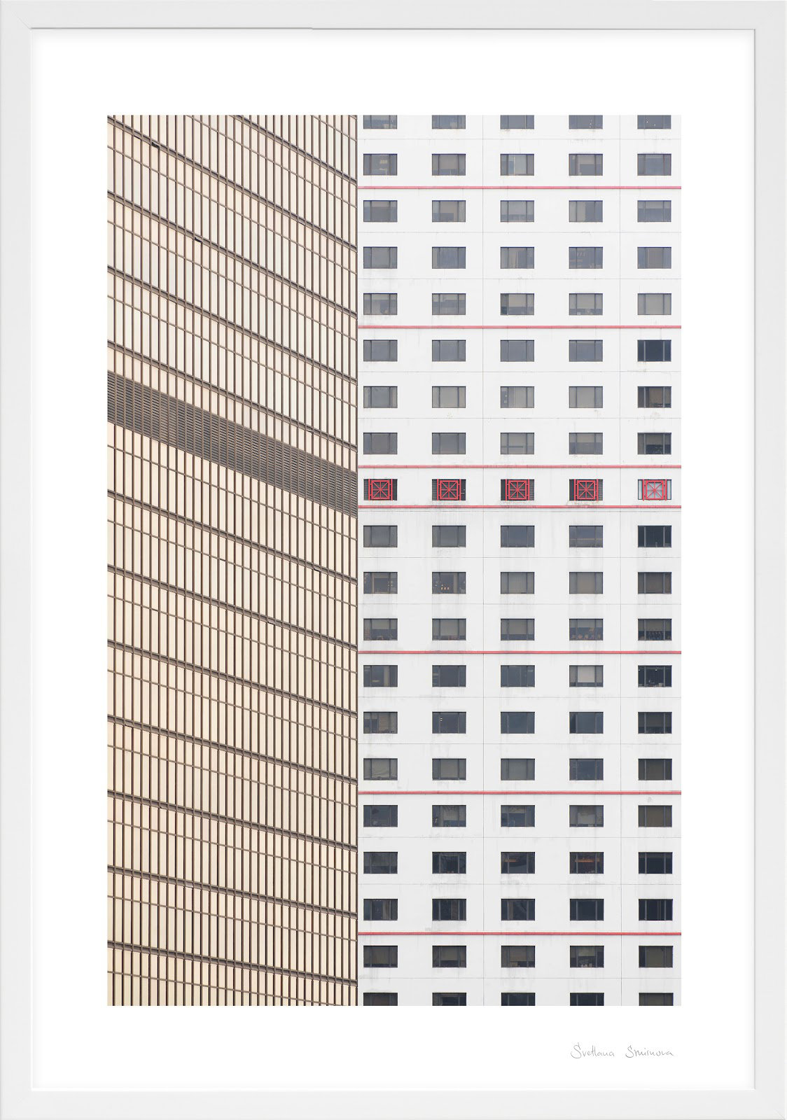 Loui "Hong Kong 1" Photo Print, White, 38" H x 26.5" W x 1.25" D