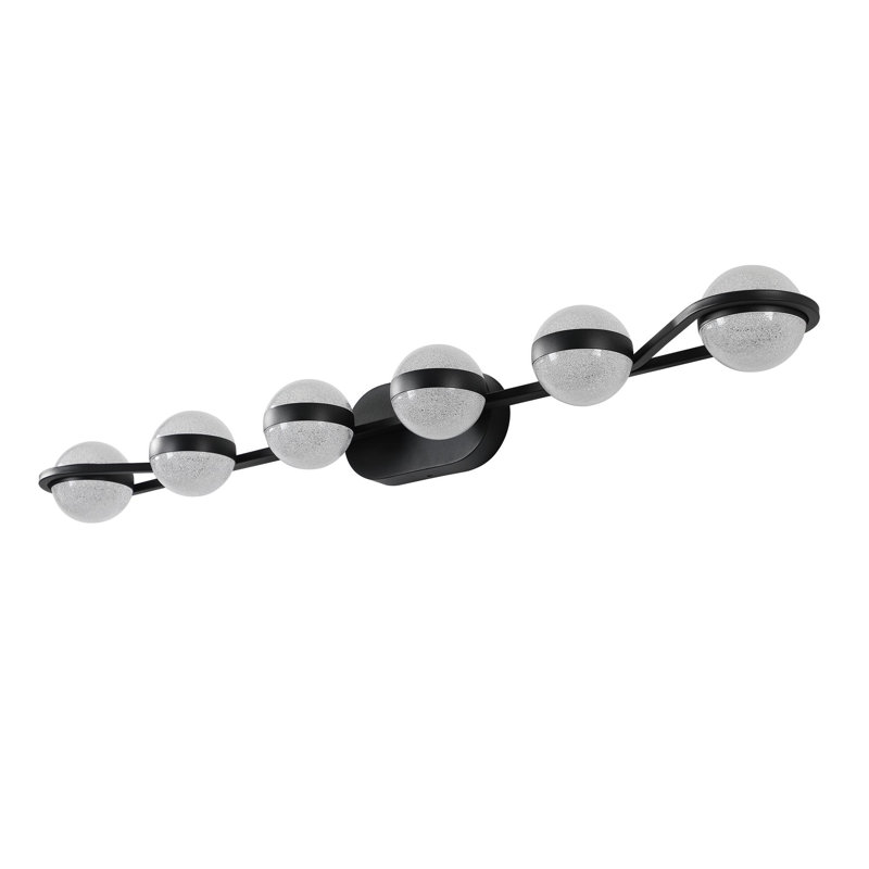 Éclairage de meuble-lavabo moderne et minimaliste, Noir