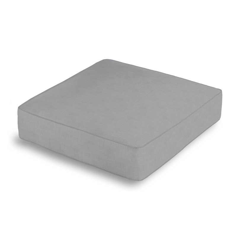 Square Pillow Cover & Insert, Cement Gray
