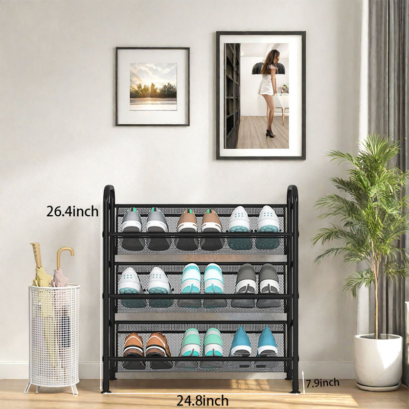Pour la maison, le vestibule, la chambre à coucher et la porte, étagère à chaussures, Noir