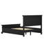 Base de lit plateforme en bois massif Abner Vintage avec tête de lit et pieds robustes-639239145-639239144