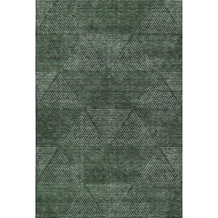 Premium Machine Washable Prisco Fern Rug