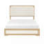 Mobilier de chambre à coucher en bois avec tête de lit à panneau 1pc (seulement lit)-741750761