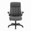Fauteuil de bureau ergonomique en similicuir - Bureau de direction ultra rembourré avec accoudoirs rabattables, réglable en hauteur, inclinable et roulettes lisses