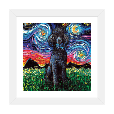 " Black Poodle Night " by Aja Trier