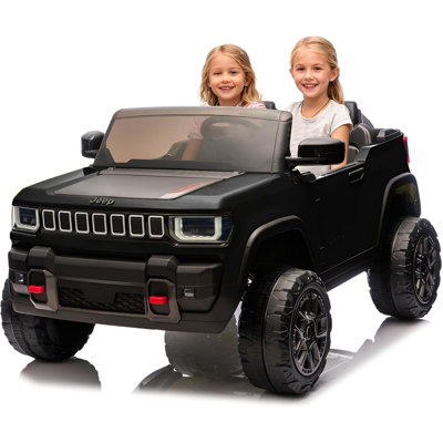 24V Licensed Kids Ride on Car, 2 Seater Electric Truck with Parent Remote Control, 3 Speeds, Bluetooth Music, LED Lights for Ages 3-8
