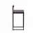 Velvet Counter Height Bar Stools with Low Backrest-524375506