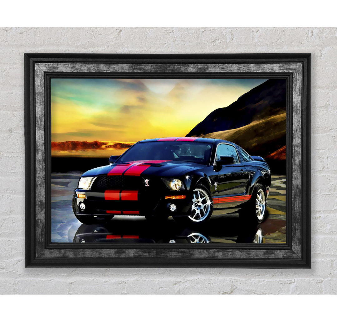 Shelby Mustang Rote Streifen - Druck