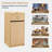 Restaurant Trash Can Cabinet With Tray Holder,40 Gallon Wooden Garbage Can-109555003