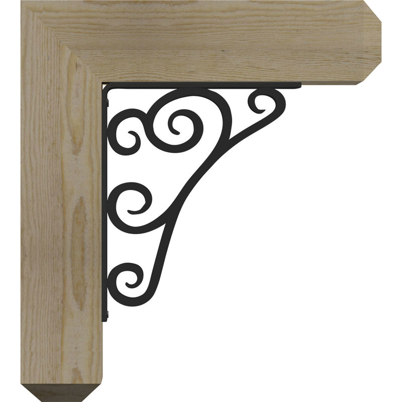Support triple Ironcrest de 2 po d'épaisseur Tristan, H 16 po x P 13 1/2 po, Sapin Douglas (l 4 po x P 4 po)