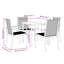 Alvo 4 - Person Patio Dining Set Square Table