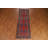One-of-a-Kind Runner 3'6'' X 10'6'' 1970s Runner Wool Area Rug in Red
