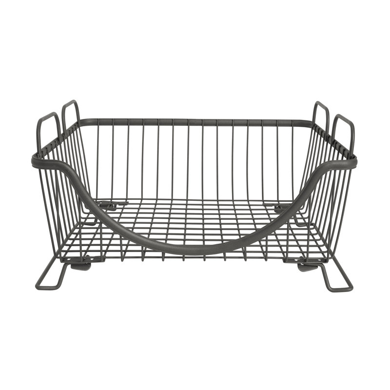 Panier en métal empilable Albie, 6,5" H x 12,75" L x 10,75" D