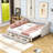 Twin XL Two Drawers Upholstered Daybed with Slats-1917586286