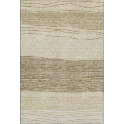 Premium Machine Washable Tweedy Beige Rug