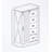 Farmhouse Accent Chest With Sliding Barn Door And 5 Drawers, White - Rustic Charm And Practical Storage-63529269