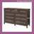 55 Inch Rustic 9 Drawer Dresser, Solid Wood Storage Cabinet-1690480482