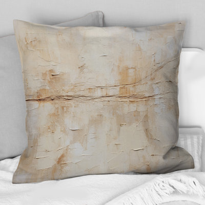 Coussin décoratif beige et blanc Timeless Minimalisme