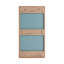Armoire de rangement pour salle de bain avec miroir flottant de 14 po avec tablettes en verre-550620723