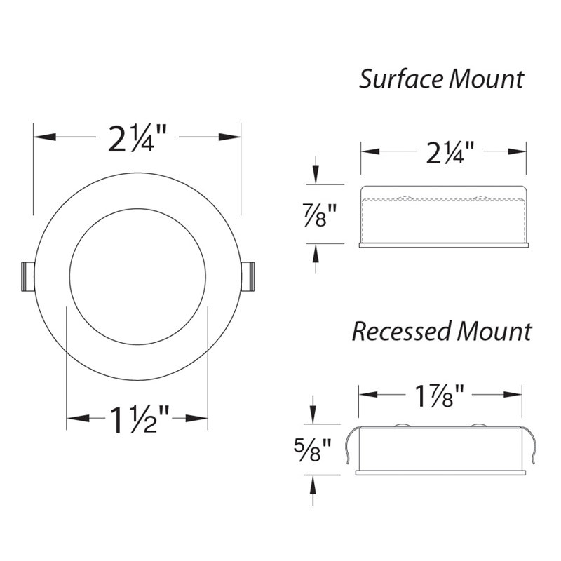 Black Bronze Glass LED Button Light for Indoor/Outdoor Use