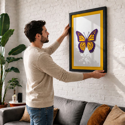 Butterfly Study Botanical - Framed Print