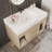Space-saving Modern Vanities With Ceramic Sink, Compact Design For Small Bathrooms