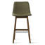 Tabouret de bar 28 po en bois massif à dossier bas 28 po (ensemble de 4)-132042879