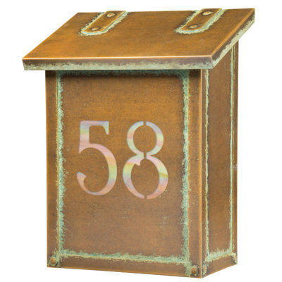 Brass Wall Mounted Mailbox