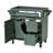 Bathroom Storage Cabinet With 2 Drawers And A Tip-Out Drawer, Accent Cabinet-409415138