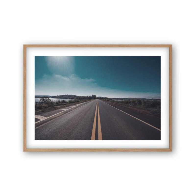 Print, Oak Frame, 22 cm H x 31 cm W x 2.5 cm D