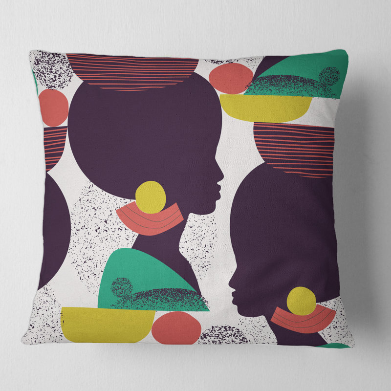 Housse de coussin carrée et insert, 18" x 18"